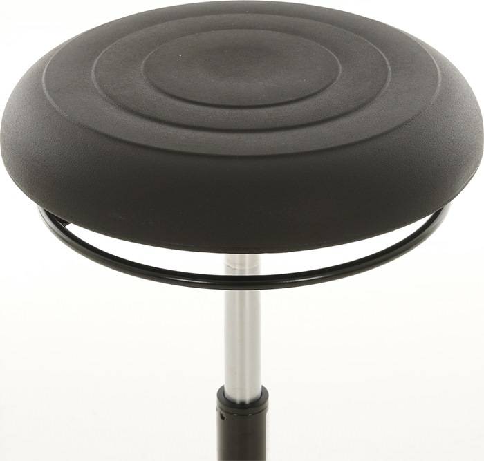Drehhocker Ku.-Tellerfuß PU-Integralschaum schwarz Sitz-H.510-700mm LOTZ