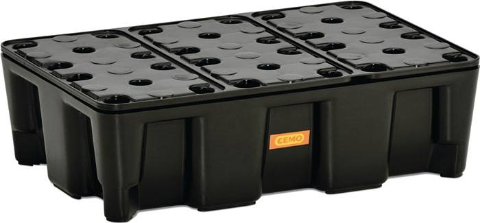 Auffangwanne 25l L600xB400xH180mm PE m.PE-Rost CEMO