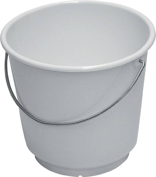 Eimer 10l PE weiß lebensmittelecht D.290mm H.265mm LOCKWEILER