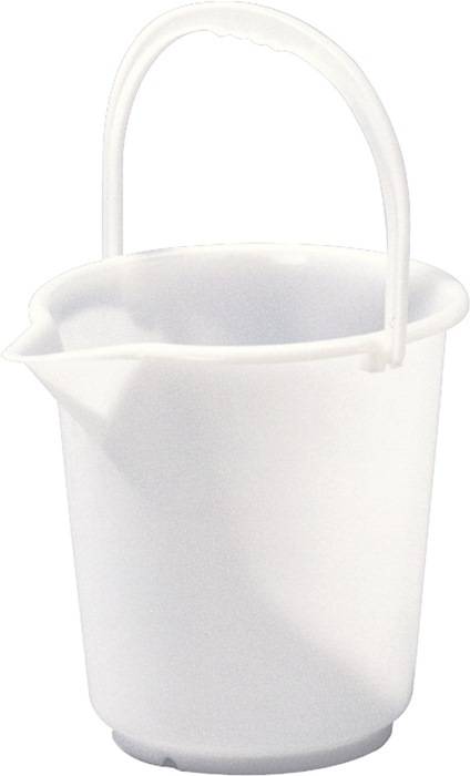 Eimer 10,5l HD-Polyethylen natur Kunststoffbügel D.286mm H.283mm HÜNERSDORFF
