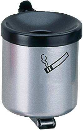 Wandascher Ø110xH120mm neusilber m.Kippvorrichtung TKG