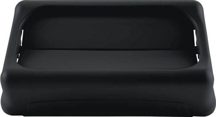 Deckel PE schwarz B297xT521mm f.Wertstoffsammler 60/87l Schwingdeckel RUBBERMAID
