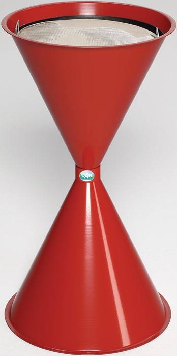 Standascher D400xH730mm rot Stahlbl.VAR