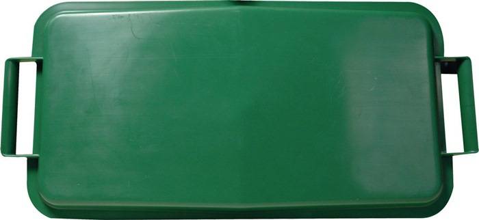 Deckel PP grün B285xT555mm Abfallsammler 60l GRAF