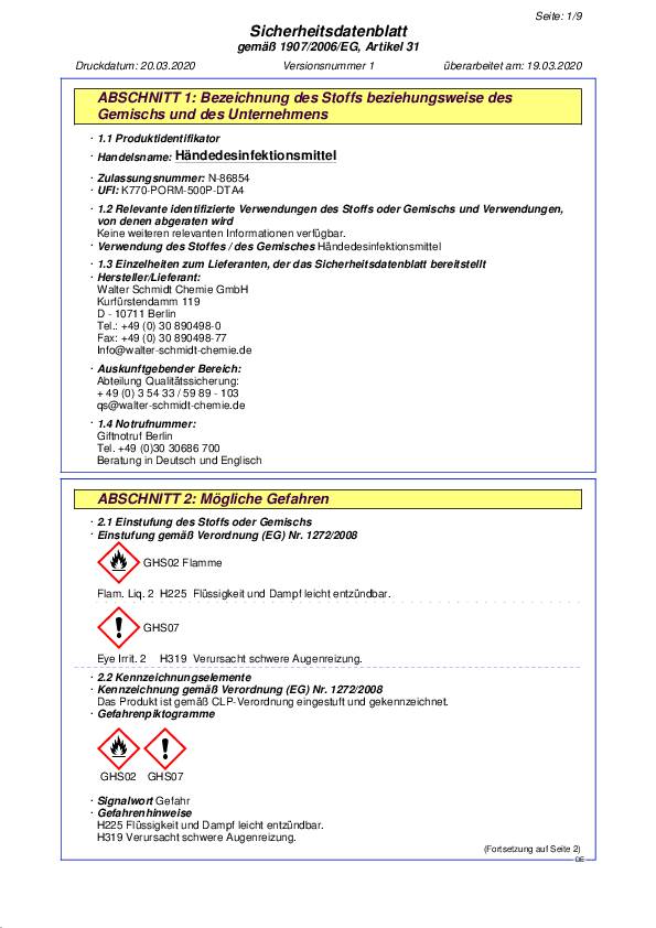 Hände-Desinfektionsmittel Robbyrob 1l ROBBYROB