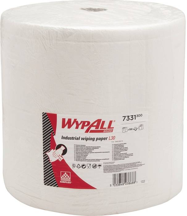 Wischtuch WYPALL L30 7331 L380xB370ca.mm weiß 3-lagig 1000 Tü./Rl.