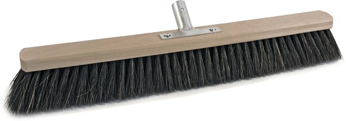 Besen Arenga L.600mm m.Metallstielhalter Flachholz