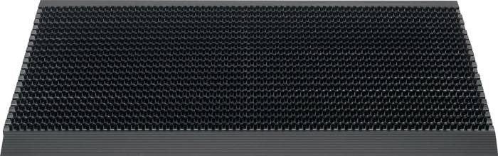 Fußmatte Alu-Anlaufkante schwarz/schwarz PP/Alu L500xB800xS22mm