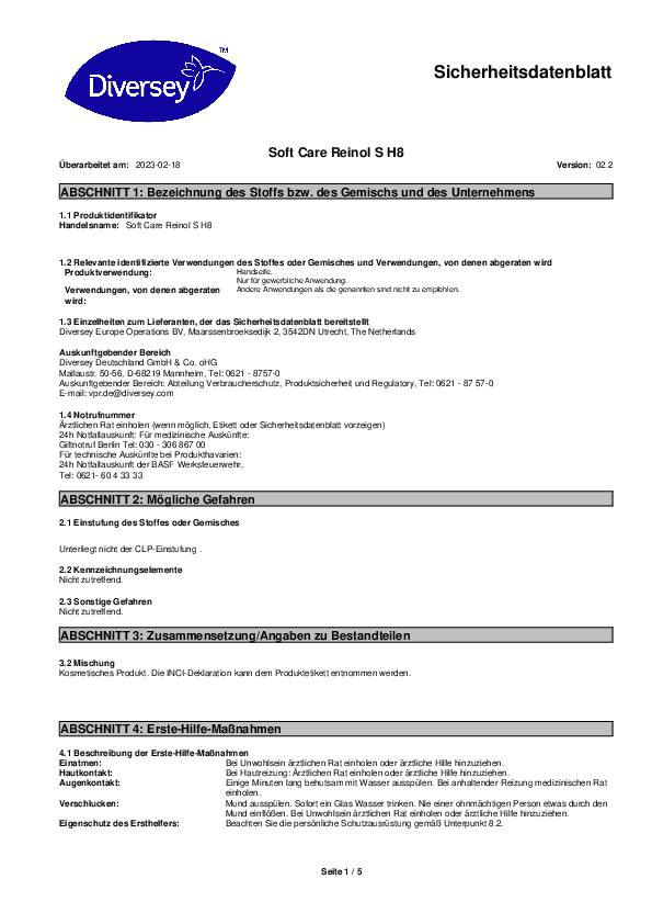 Handwaschpaste Soft Care REINOL S 10 l sandlos Reinol