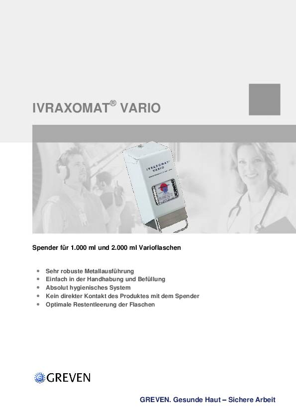 Spender VARIOMAT M H316xB134xT128ca.mm 2l weiß IVRAXO
