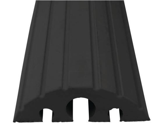 Schlauch- u.Kabelbrücke L1200xB210xH65mm Vollgummi schwarz