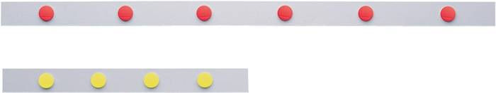 Magnetleiste L1000xB50xS0,5mm weiß selbstklebend MAGNETOPLAN