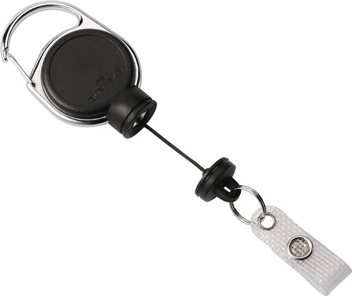 Ausweishalter ext.Stark-mit Druckknopfschlaufe Band-L.600mm schwarz DURABLE 5 Stück