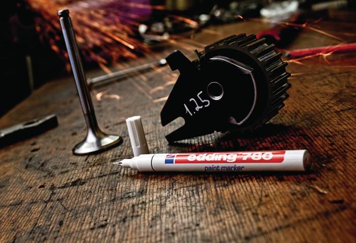 Lackmarker 780 schwarz Strich-B.0,8mm Rundspitze EDDING 10 Stück