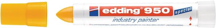 Industrie-Pastenmarker 950 gelb Strich-B.10mm Rundspitze EDDING 10 Stück