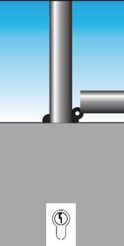 Sperrpfosten Alu.natur D.75mm kippbar,z.Aufdübeln URBANUS