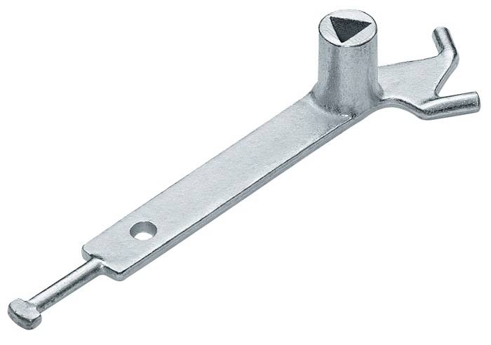 Dreikantschlüssel DIN 3223 m.Hak.Stahlguss verz.f.Absperrpfosten URBANUS