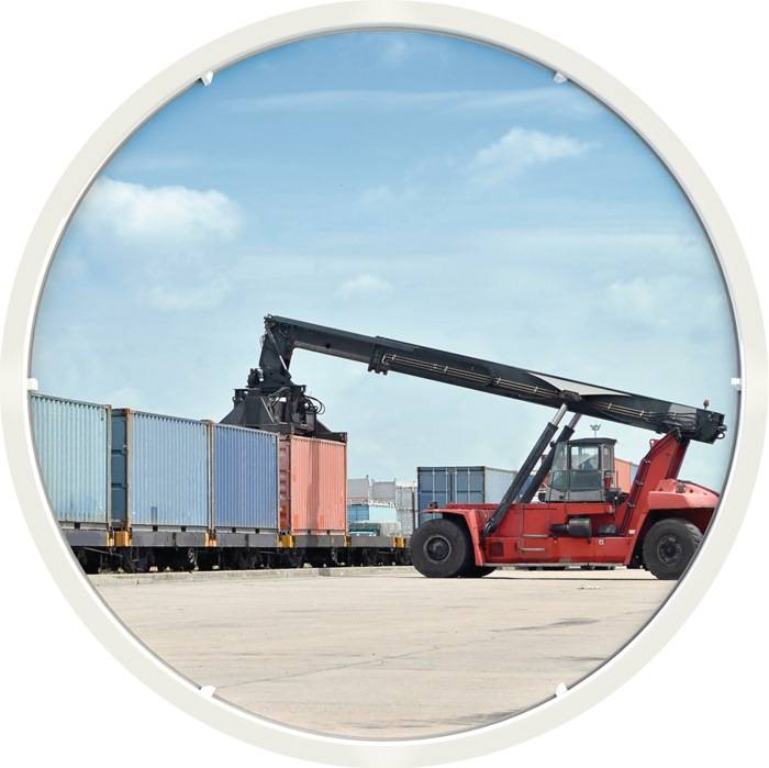 Mehrzweckspiegel D.800mm Kunststoff,weiß 22m DANCOP