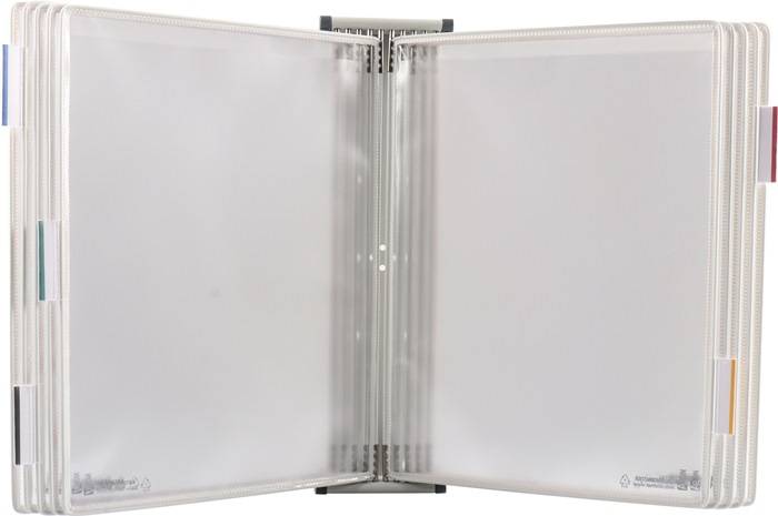 Wandhalter 10 Sichttafeln schwarz lackiertf.A4 TARIFOLD