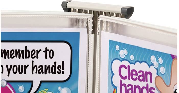 Wandhalter 10 Sichttafeln weiß lackiertf.A4 TARIFOLD