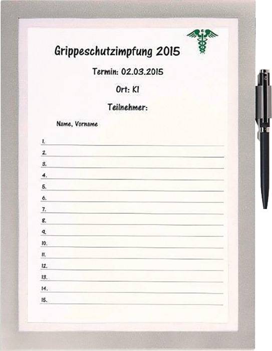 Magnetrahmen DIN A4 silber selbstklebend,Front offen 1St./Btl.DURABLE