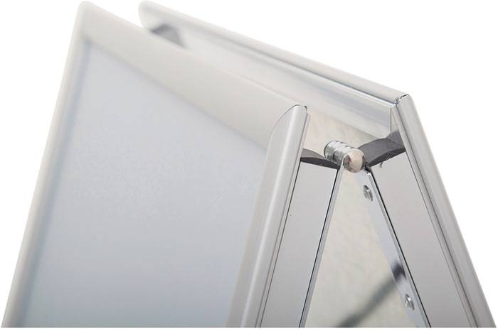 Kundenstopper Alu.aluminium A1 eloxiert/verzinkt wetterbeständig MAUL