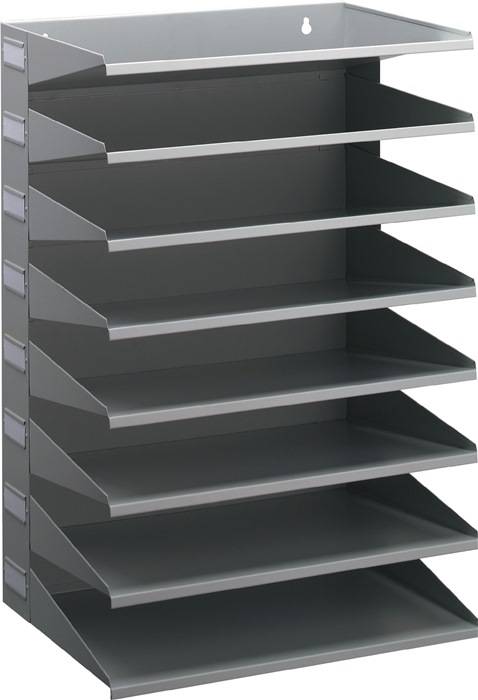 Sortierstation 8 Fächer H540xB360xT250mm Stahlbl.lichtgrau DURABLE