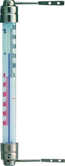 Fensterthermometer Messber.-50 b.50GradC H200xB23xT28mm Metall TFA