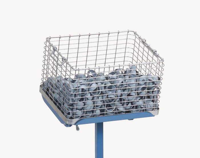 Materialständer Ladefl.-L510xB410mm verstellb.H.500-775mm brillantblau fahrbar