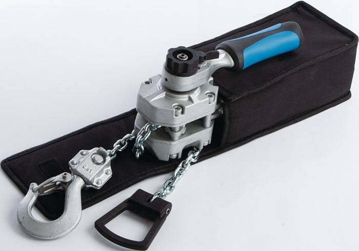 Hebelzug Trgf.250kg Hubh.1,5m m.autom.Lastdruckbr.Geh.a.Alu-Druckguss PLANETA