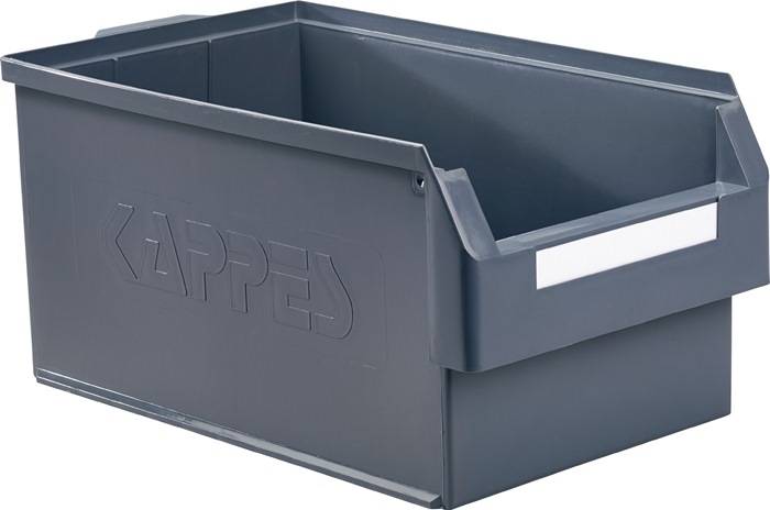 Sichtlagerkasten L500xB300xH250mm PE grau KAPPES
