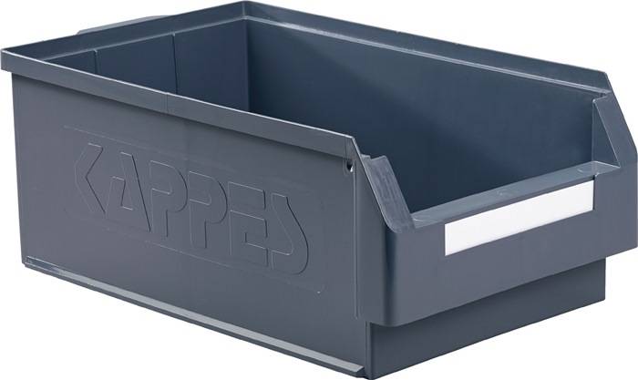 Sichtlagerkasten L500xB300xH200mm PE grau KAPPES