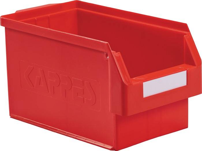 Sichtlagerkasten L350xB200xH200mm PE rot KAPPES