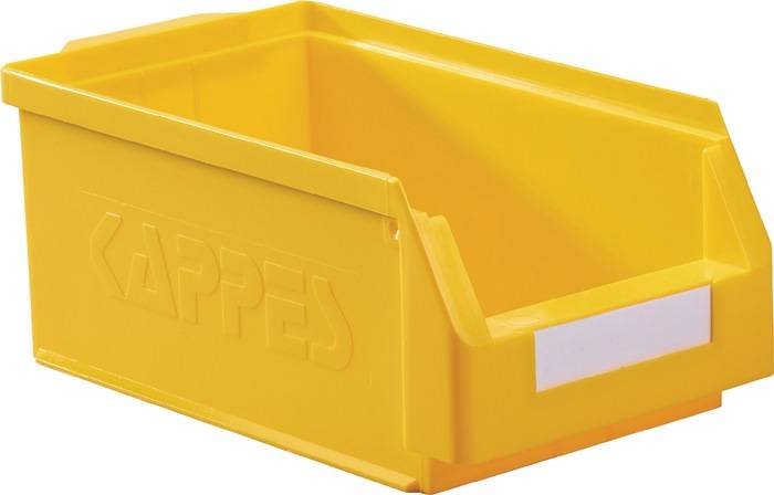 Sichtlagerkasten L350xB200xH150mm PE gelb KAPPES