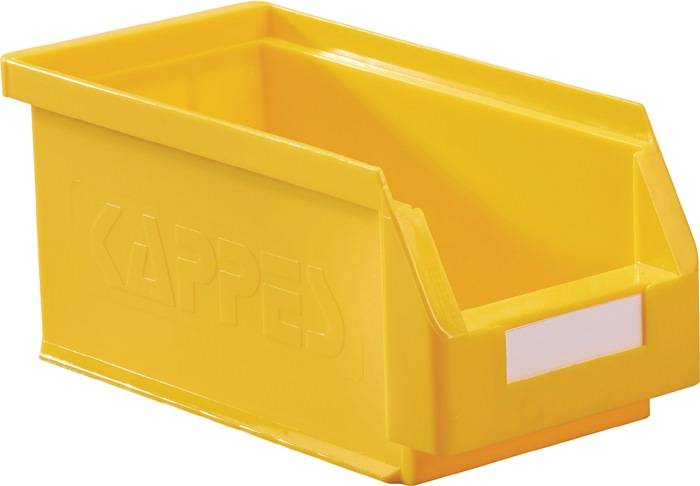 Sichtlagerkasten L290xB140xH130mm PE gelb KAPPES