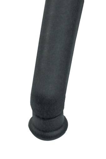 Drehhocker m.Bodengleitern PU-Schaum blau Sitz-H.490-680mm