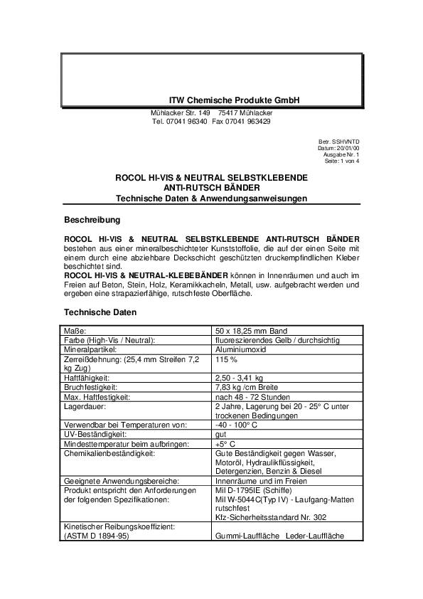 Anti-Rutsch-Klebeband SAFE STEP® schwarz/gelb L.18,25 m,B.50mm Rl.ROCOL