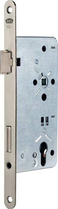 Haustür-Einsteckschloss 0024 PZW 22/55/92/10mm DIN L silber rd BKS