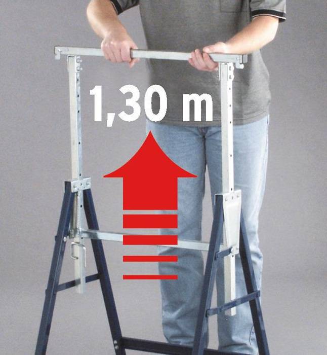Arbeitsbock H.max.1310mm STA höhenv.BRENNENSTUHL