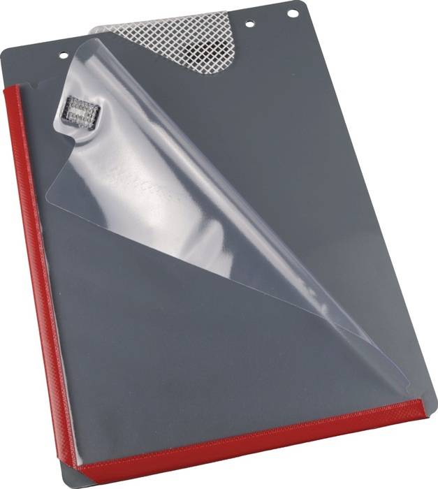 Auftragstasche PVC m.Umbug-Verschweißung DIN A4 rot EICHNER 10 Stück