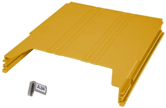 Wandsortierer BIG Anbaumodul gelb B262xT42xH302mm EICHNER