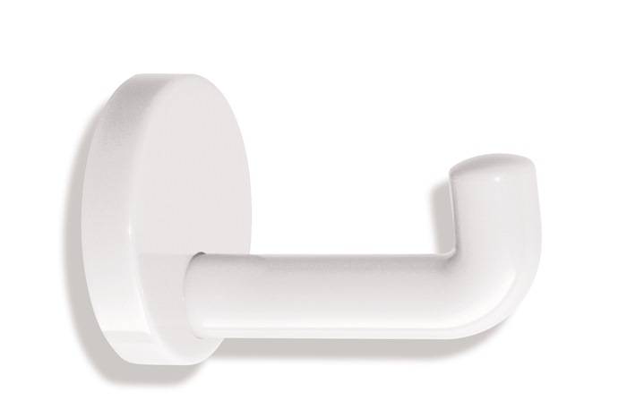 Einzelhaken 477.90.030 einfach A.100mm PA tiefschwarz 90 D.70mm HEWI