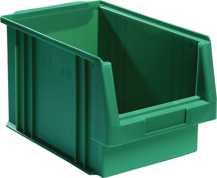 Sichtlagerkasten PLK L330xB213xH200mm PP grün LA-KA-PE 10 Stück