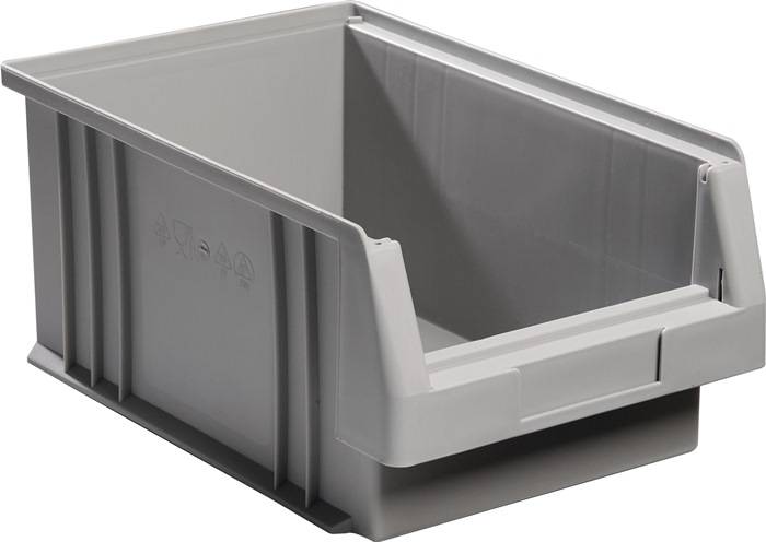 Sichtlagerkasten PLK L330xB213xH150mm PP grau LA-KA-PE 10 Stück