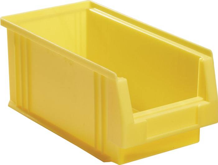Sichtlagerkasten PLK L290xB150xH125mm PP gelb LA-KA-PE 25 Stück