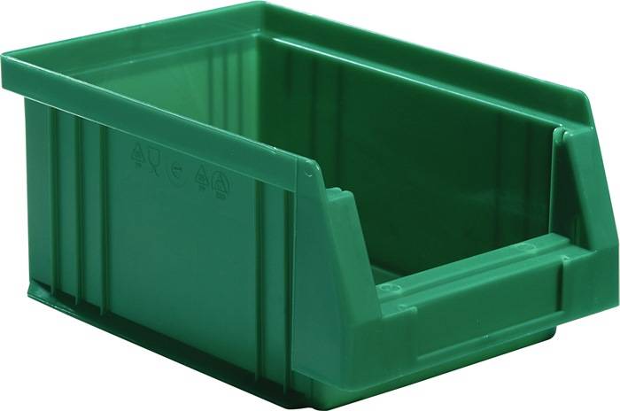 Sichtlagerkasten PLK L164xB105xH75mm PP grün LA-KA-PE 25 Stück