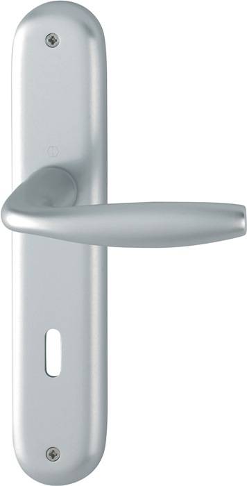 Langschildgarnitur NY 1810/273P Alu.F1 OB 72mm DIN L/R HOPPE