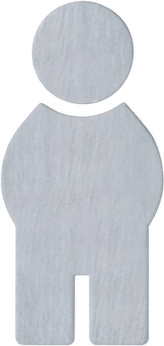 Symbol Mann 710XA.150.1 VA Farb-Nr.XA B.71,5mm H.150mm S.1,5mm HEWI