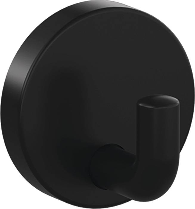 Einzelhaken 477.90B010 einfach A.45mm PA 90 tiefschwarz ma D.50mm HEWI