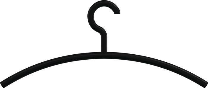 Kleiderb.570.1B 90 Ku.90 tiefschwarz ma B.450mm H.190mm HEWI